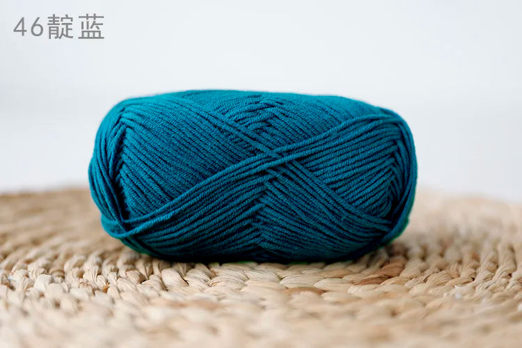 Factory Wholesale Recycled Baby Cotton Yarn 4 Strands of Milk Yarn Bag for Doll Clothes Hand-Knitted High Tenacity for Weaving Good Vibrations