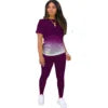 Two Piece Sets Women Outfits Summer Fashion Printed Round Neck Short Sleeved Top & Casual Skinny Shorts Set Streetwear Good Vibrations