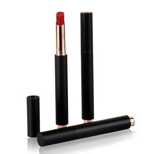 Custom Private Label Press Glossy Lip Stick Hydrating Moisturizing Plumping Vegan Non-drying Lipstick Nourishing Lip Stain Good Vibrations