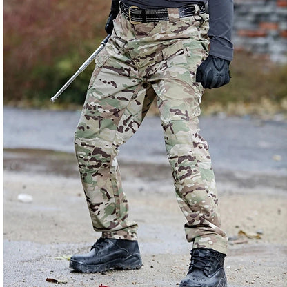 IX9 City Outdoors Tactical Pants Men Combat  Pants Casual Men Hiking Pants Outdoors Trousers Cargo Waterproof Pants Good Vibrations