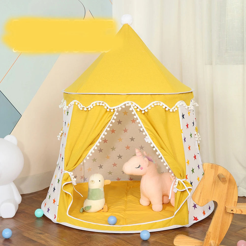 Hot Sale Children's Art Design Tent Playhouse for Both Boy and Girl to Play Indoor Baby Game in the Small House Castle Good Vibrations