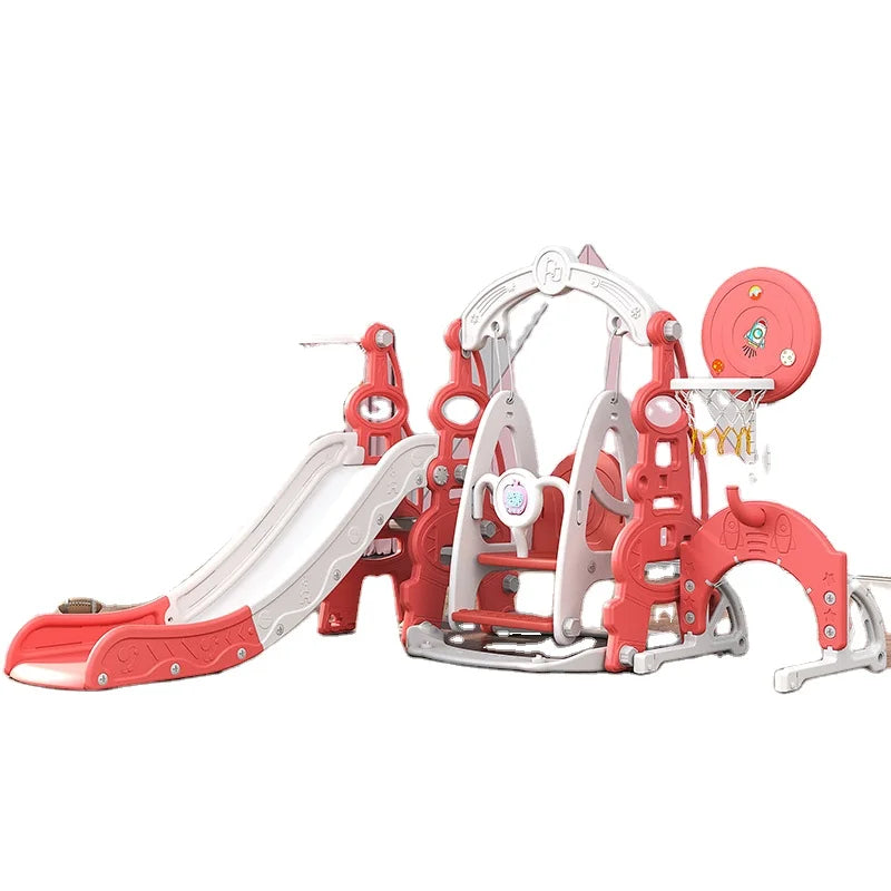 Hot Selling Indoor Playground Equipment HDPE/PE Material Sliding Slide Swing Set Playhouse Combination for Daycare Baby Play Good Vibrations