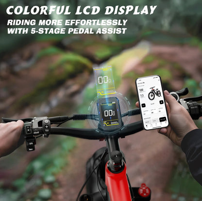 US Free Shipping DUOTTS F26 E Bike Electric Bicycle Mountain Ebike 48V 20AH Dual Motors 26inch Fat Tire Electric Bike for Adults Good Vibrations