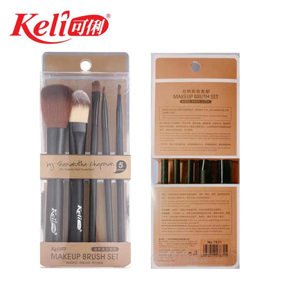Factory Supply 5 Pcs Makeup Brush Set Unique Makeup Brush Set for Cosmetic Foundation Powder Eye Shadow Make up Brush Good Vibrations