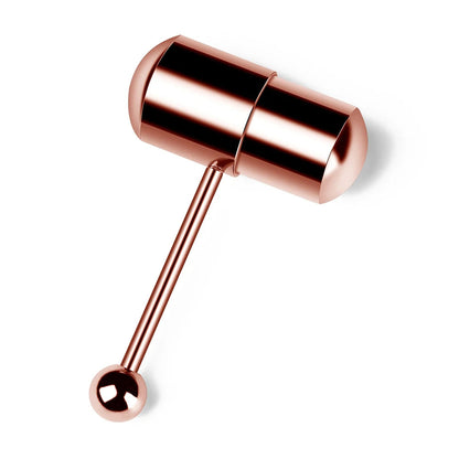 With Battey Vibrating Tongue Ring 16G Surgical Steel Tongue Piercing Ring Vibrated Tongue Piercing Bar Body Jewelry Lengua Sexy Good Vibrations Adult Super Store