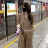 Wholesale Casual Formal Office Blazer Femme Temperament Wide Leg Pants Sexy Business Blazer Women Set Good Vibrations