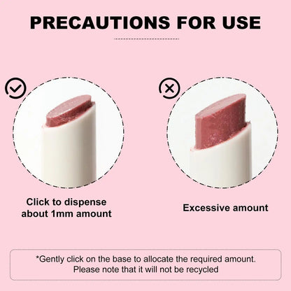 4g Heci Herbal Lip Butter Cream Stick Cream Press Type Super Juicy Mineral Lipstick Tinted Lip Moisturizer Shimmer Lip Stick Good Vibrations