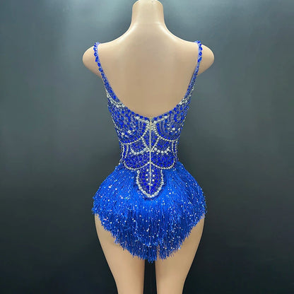 Novance Y4085 New Women Outfits 2024 Elegant Performance Wear Women With Spandex and Tassels Sexy Summer Clothing for Party Good Vibrations