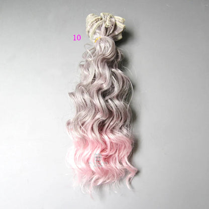 15cm & 25cm*100cm Wool rolls dolls wig for 1/3 1/4 1/6 BJD/SD Doll hair Accessories Good Vibrations