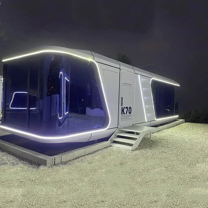 Desert Camping Accommodation Space Capsule Hotel View Sunshine Room Luxury Steel Structure Triangle Bed & Breakfast Room Good Vibrations