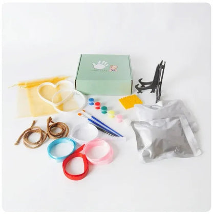 Baby Handprint Kit and Footprint Kit Clay Casting for Baby Shower Gifts Boys & Girls Baby Ornament Keepsake Kit Good Vibrations
