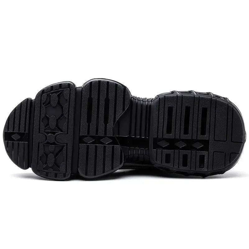 Rotary Button Safety Shoes Men Steel Toe Sneakers Puncture Proof Work Safety Boots Air Cushion Sport Work Shoes Anti-smash Boots Good Vibrations