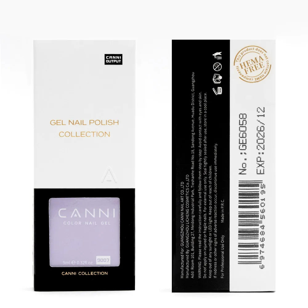 2025 Newest Color CANNI 9ml Nail Art Hema Free Gel Polish for Nails French Tip Manicure Gel Varnish Enamel Lacquer UV LED Nail Good Vibrations