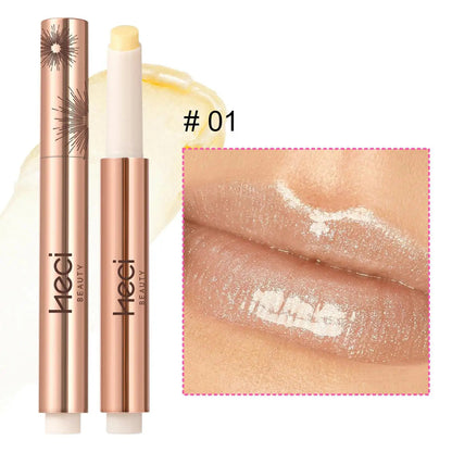 4g Heci Herbal Lip Butter Cream Stick Cream Press Type Super Juicy Mineral Lipstick Tinted Lip Moisturizer Shimmer Lip Stick Good Vibrations