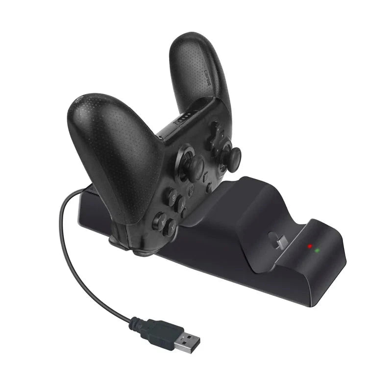 Charging Dock Station Stand For Nintend Switch NS /Switch Pro/ Switch Lite Mini Controller Charger Chage With 8 Game card Slots Good Vibrations