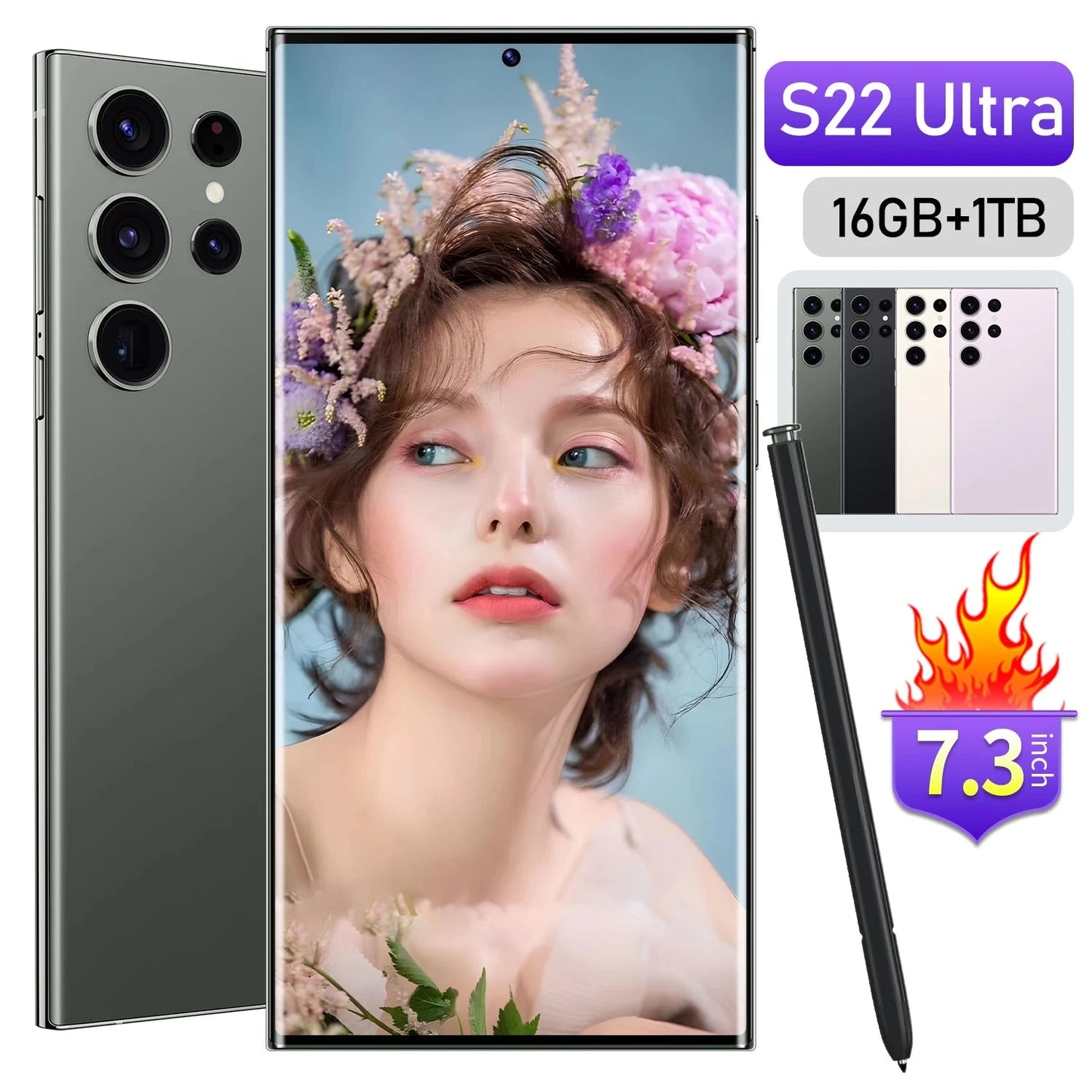 Lower Price Safe Packing 6.7Inch Smart Island S22 Ultra Mobile Phones With Built in E-Pen Good Vibrations