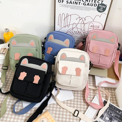 2022 Hot Sale Fashionable Cute Canvas Cross Body Shoulder Bag for Teenagers Ladies and Kids for Daily Outdoor Shopping Good Vibrations