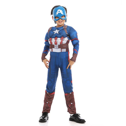 Hot Sale Muscle Children Halloween Costume Superhero Captainamerica Tv&movie Cosplay Costume Good Vibrations
