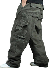 Wide Leg Hip Hop Pants Men Loose Outdoor Cotton Harem Trousers Cargo Pants Loose Baggy Trouser Streetwear  Joggers Pant Good Vibrations