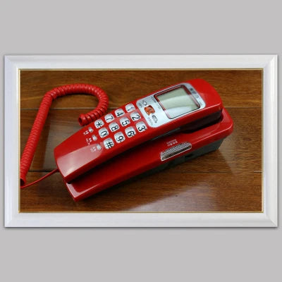 Corded Phone Landline Telephone With FSK / DTMF Caller ID,Ringtone Adjustment,Support Callback for Home Office telefono fijo Good Vibrations
