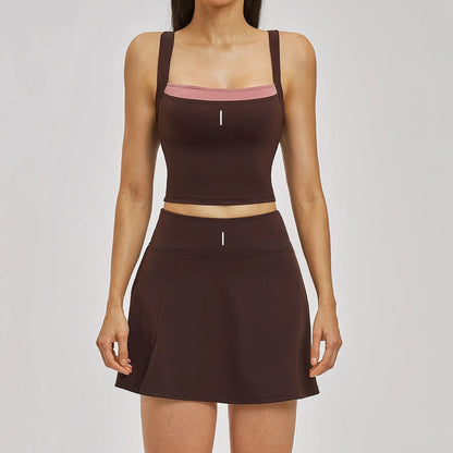Yoga Leggings Soft Elastic Outfits Pants Fitness Set Women Clothes Shorts Sports Sets Women Set Good Vibrations