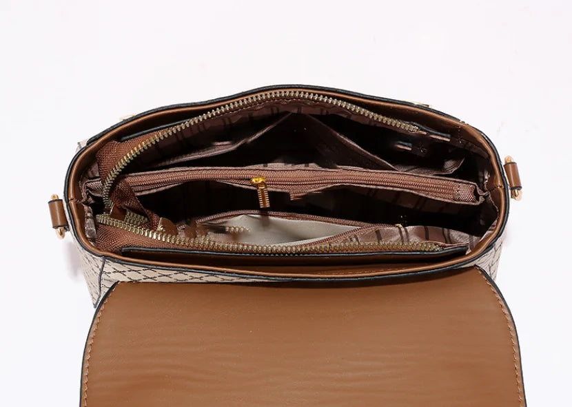 New Academic Style Leisure Time Soft Leather Fashion Trend Luxury Handbags Shoulder Bag Women's Messenger Bags Good Vibrations
