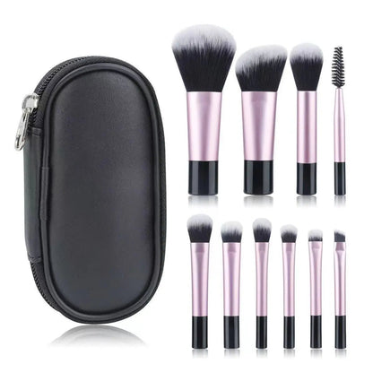 Wholesale 10 Pcs Makeup Brushes Tool Set Cosmetic Powder Eye Shadow Foundation Blush Blending Makeup Brush Set Good Vibrations