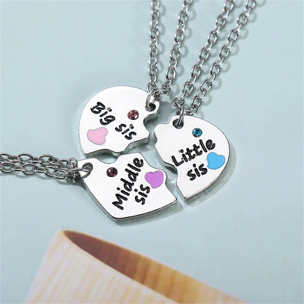 Fashion Best Friends Honey Love Couple Pendant Necklace 2 Pcs/ Set Chain Choke Broken Heart BFF Good Friendship Jewelry Gift Good Vibrations