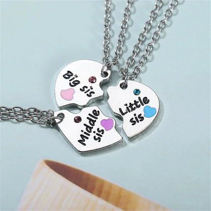 Fashion Best Friends Honey Love Couple Pendant Necklace 2 Pcs/ Set Chain Choke Broken Heart BFF Good Friendship Jewelry Gift Good Vibrations