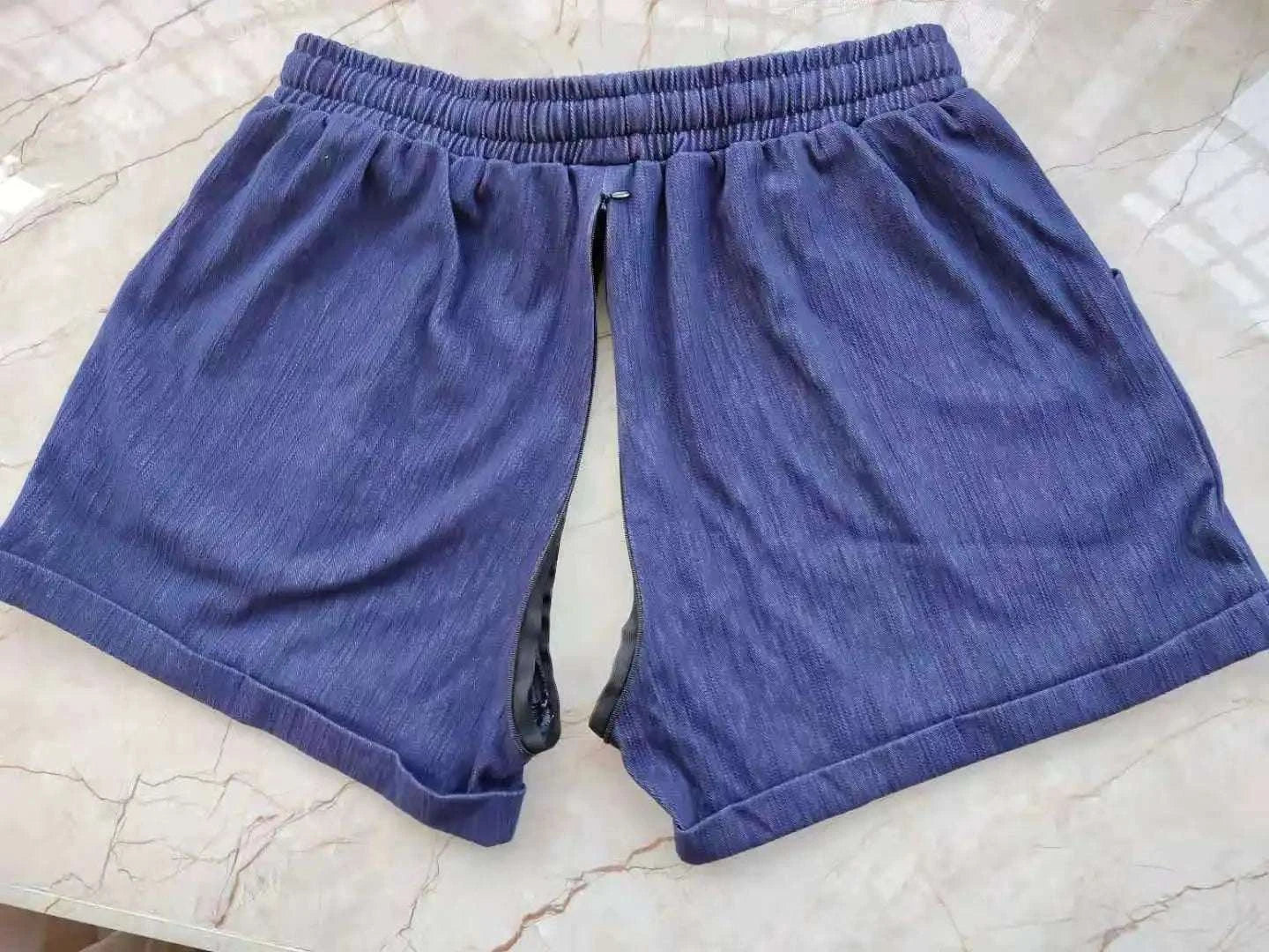 Crotchless Shorts wide-leg design for comfort and easy access