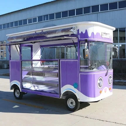 Great Discount Customized Size Food Truck Trailer and for Sale Mobile Fast Food Cart Good Vibrations