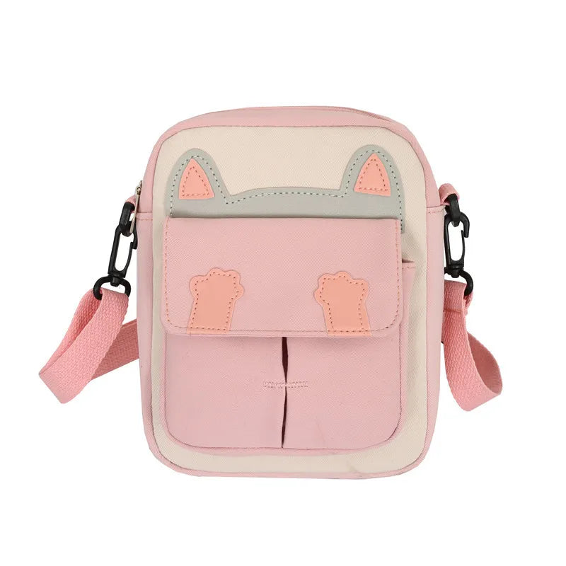 2022 Hot Sale Fashionable Cute Canvas Cross Body Shoulder Bag for Teenagers Ladies and Kids for Daily Outdoor Shopping Good Vibrations
