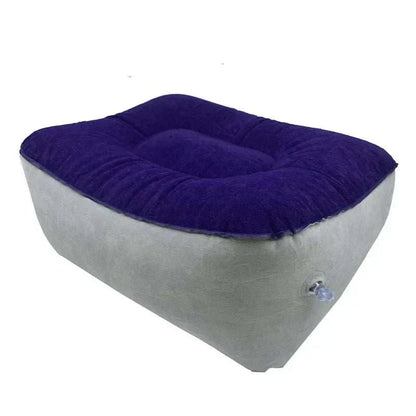 Inflatable adult erotic wedge cushion for couples' intimacy and fun.