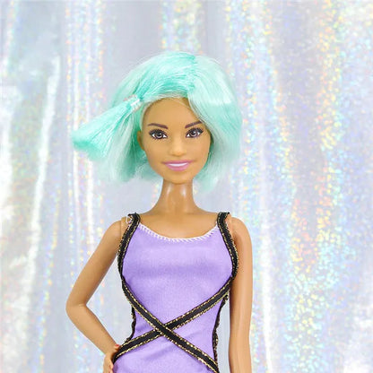 Small Wig For Doll Toy Head Princess Doll Head Candy Color DIY Toy Wig Gold Purple Pink Green Black 1/6 Wig LOLS Dolls Wig Good Vibrations