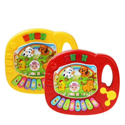 Baby Musical Toy with Animal Sound Kids Piano Keyboard Electric Flashing Music Instrument Early Educational Toys for Children Good Vibrations