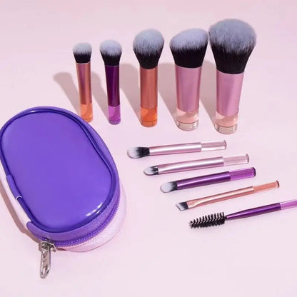 Wholesale 10 Pcs Makeup Brushes Tool Set Cosmetic Powder Eye Shadow Foundation Blush Blending Makeup Brush Set Good Vibrations