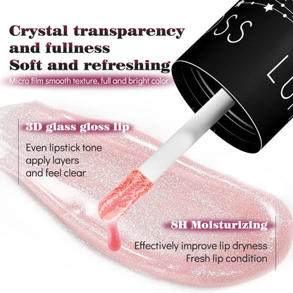 Private Label Wholesale Lips Cosmetics Plumping Long Lasting Lip Oil Plump Moisturizing Transparent Glossy Lip Gloss for Makeup Good Vibrations