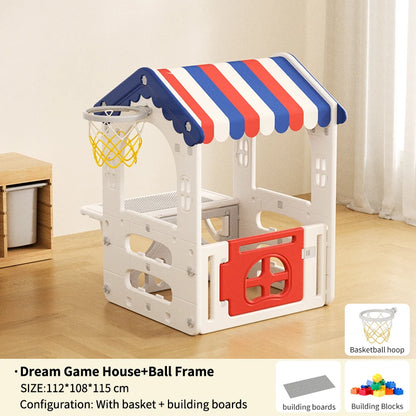 Feelbaby Indoor Playground Equipment White Plastic Toy Set Swings Slide for Kids for Home Garden Shopping Malls Playhouse Good Vibrations