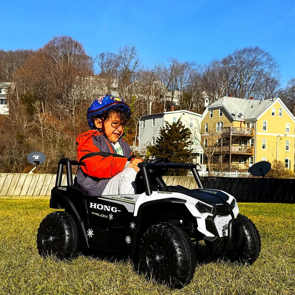 Ride on Electric Scooter for Kids, 4 Wheels 12V Ride on UTV Toy Electric Scooter with  Remote Control / for 3~6 Years Boys/girls Good Vibrations