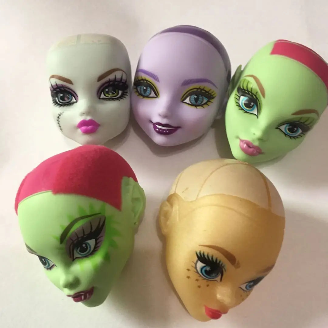 Monstering High Doll Toy Head No Hair Doll  Heads DIY Plants Hair Head Doll Bald Heads Original Rare Collection Head Toys Good Vibrations