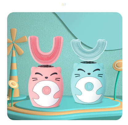 Sonic Electric Toothbrush Kids U-shaped Smart 360 Degrees Ultrasonic Tooth Brush Teeth Whitening For Children IPX7 Waterproof Good Vibrations