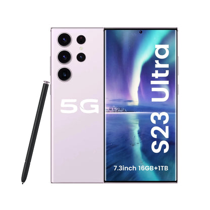 Clearance Sale S23 Ultra Android Wireless Charge Cell Phones Big Screen 5G Smart Mobile Phones With Built in E-Pen Good Vibrations