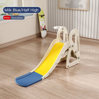 Children's Indoor Playground Equipment Plastic Swing and Slide Combination Playhouse with Ball Pit for Home or School Use Good Vibrations