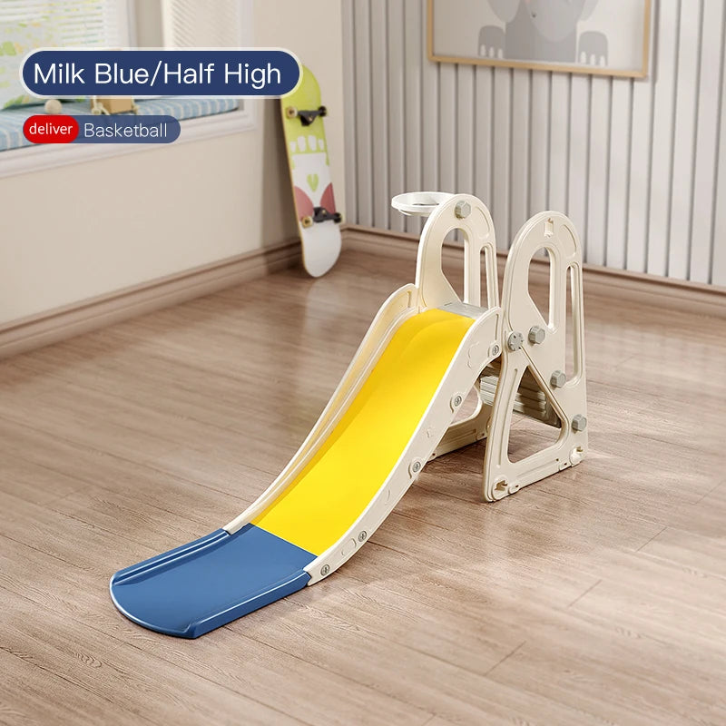 Children's Indoor Playground Equipment Plastic Swing Slide Set & Playhouse Combination for Park Usage Inflatable Type Good Vibrations