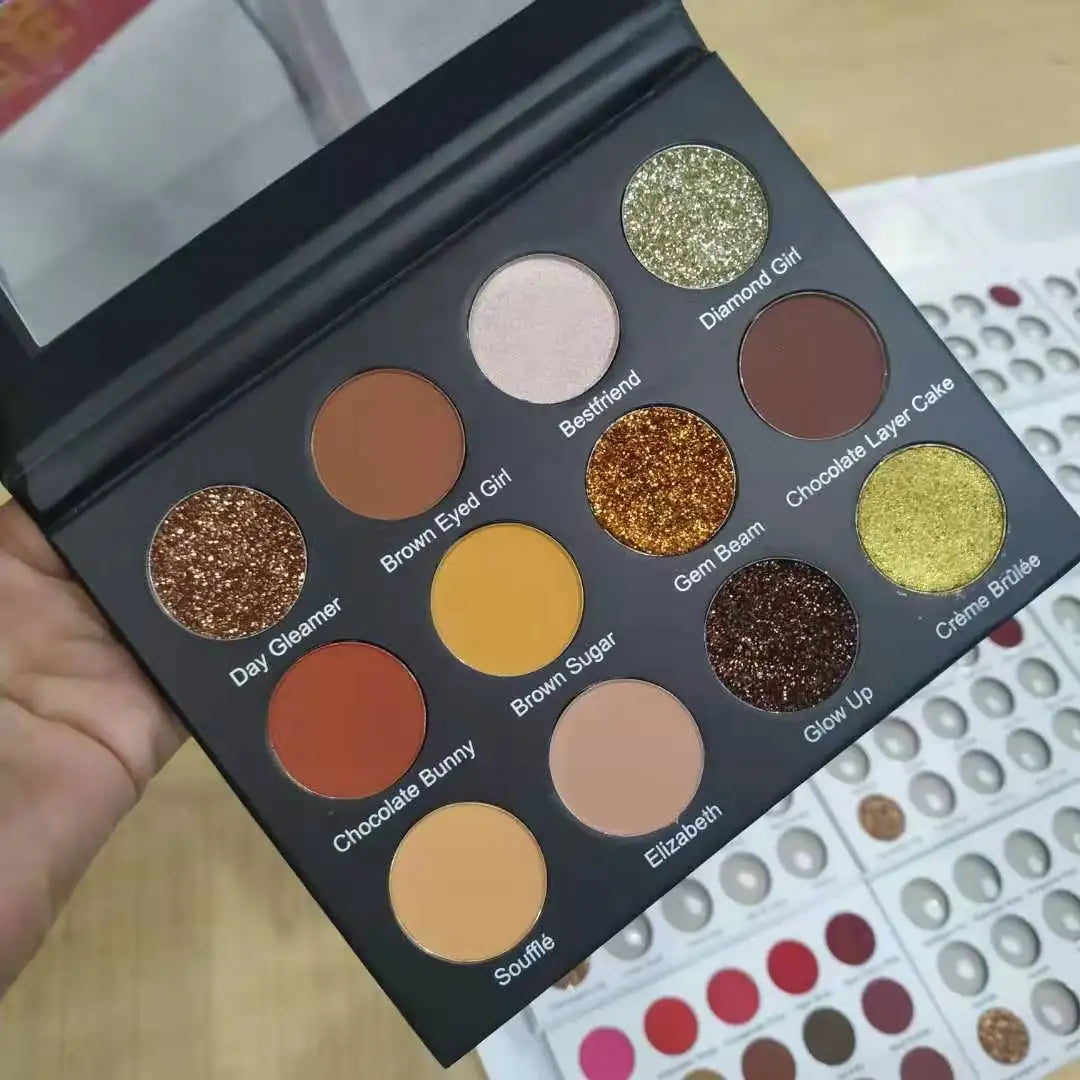 Wholesale Custom Vegan Eyeshadow Pallets Private Label Eye Shadow Palette Good Vibrations