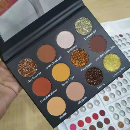 Wholesale Custom Vegan Eyeshadow Pallets Private Label Eye Shadow Palette Good Vibrations