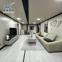 WELLUCKY 20ft Prefab Flat Pack Modular Home Prefab Container Home Sustainable Mobile Insulated Fireproof Container House Good Vibrations