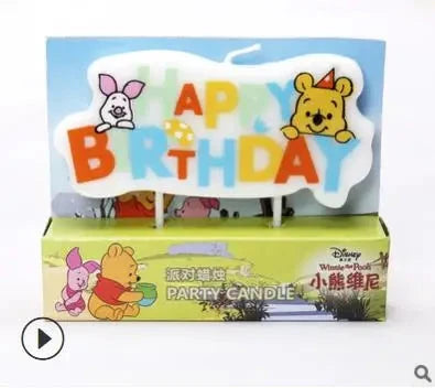 Birthday Candle Mouse Party Decorations Number Candle Cake Toppers Decorations for Home Kids's Gift Candle DIY Cake Flags Good Vibrations