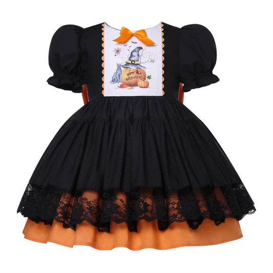 Pettigirl 2024 New Christmas Children Dresses Elegant for Girls Party Halloween Costume Clothing Size 2-12Y 1BAG=1PCS Good Vibrations