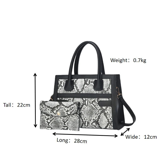 2024 Retro Contrasting Print Casual Tote Handbags Women's Zipper Closure Shopping Shoulder Bag Wholesale Good Vibrations